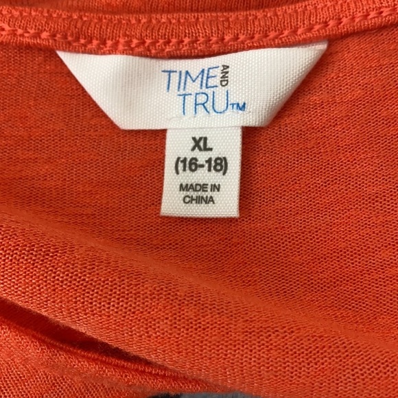Time & Tru Coral XL top - Picture 5 of 10